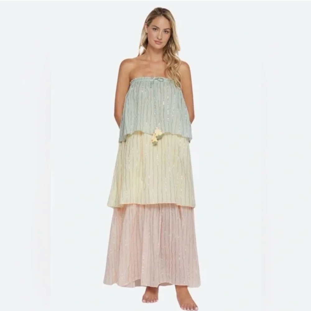 PQ Swim Pastel Strapless Maxi Dress